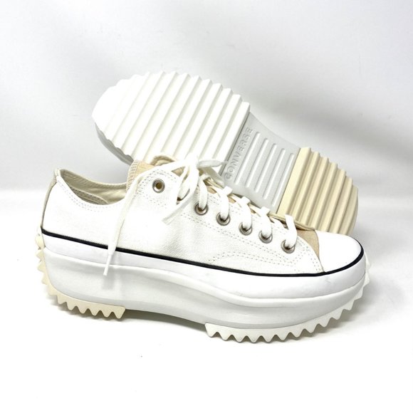 Converse Men 171895C Run Star Hike Ox Vintage White Egret Canvas Platform Sneake - Picture 6 of 10